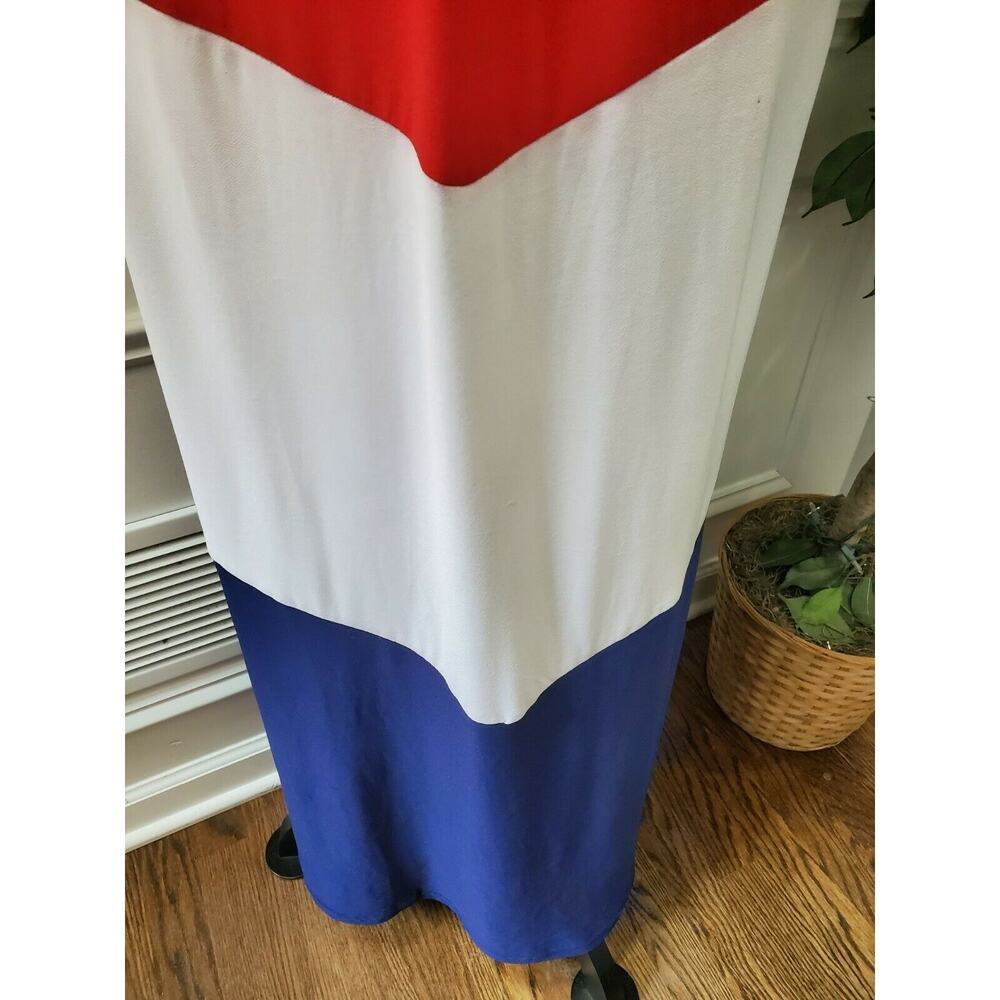 Rouge Women's Multicolor Polyester Round Neck Sleeveless Long Maxi Dress Size 2X - Picture 4 of 12